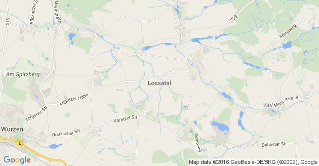 Karte Lossatal