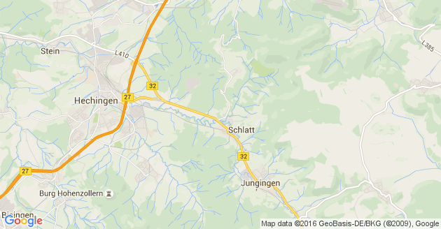 Karte Jungingen bei Hechingen