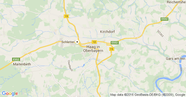 Karte Haag in Oberbayern