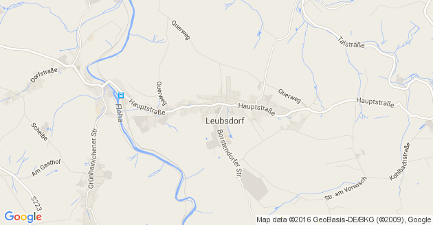 Karte Leubsdorf in Sachsen