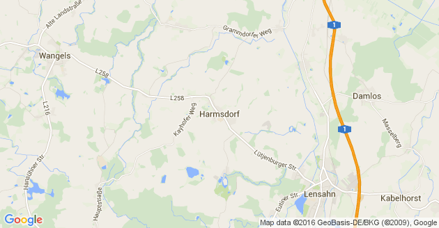 Karte Harmsdorf in Holstein