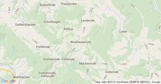 Karte Wüstheuterode