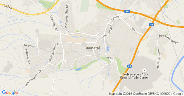 Karte Baunatal
