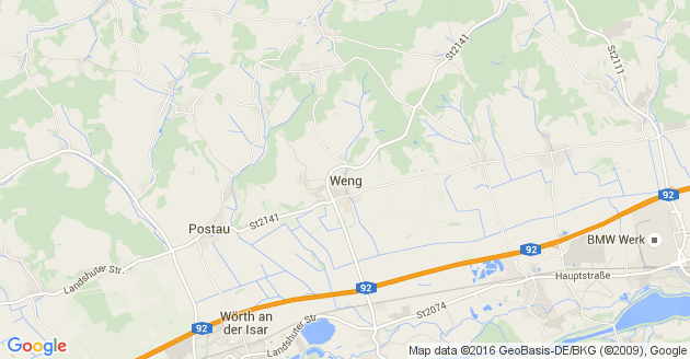 Karte Weng Kreis Landshut