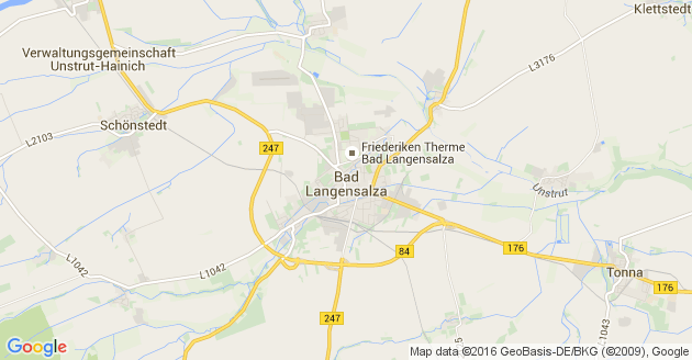 Karte Urleben Kreis Bad Langensalza