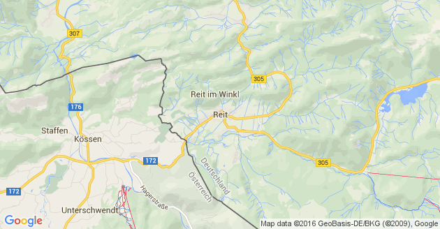 Karte Reit im Winkl