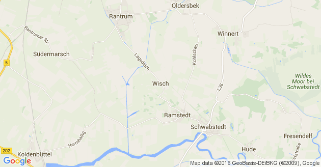 Karte Wisch in Nordfriesland