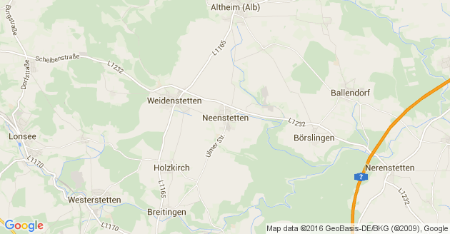 Karte Neenstetten