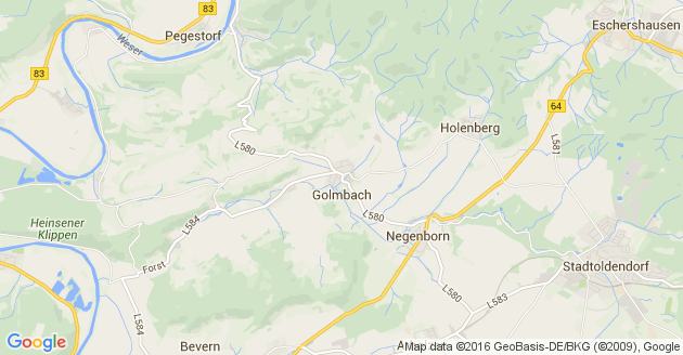 Karte Golmbach Kreis Holzminden