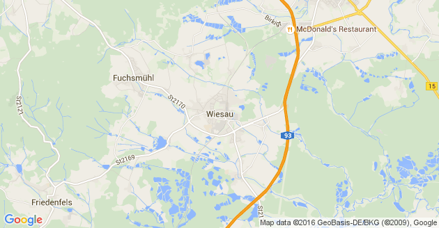 Karte Wiesau