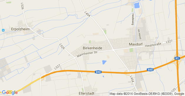 Karte Birkenheide in der Pfalz