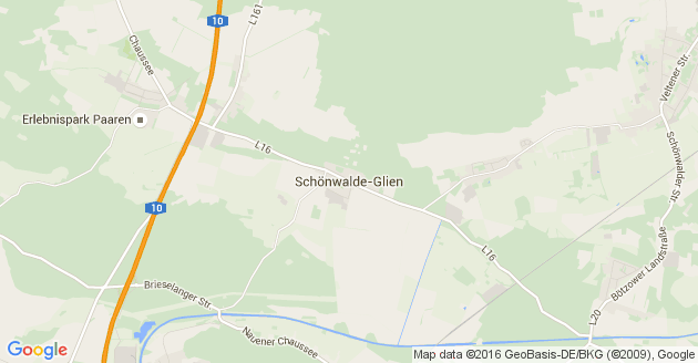 Karte Schönwalde Glien