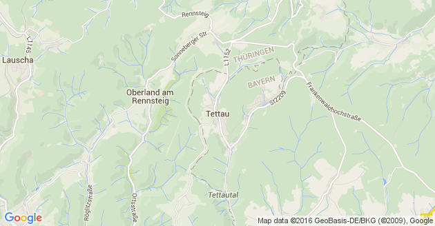 Karte Tettau Kreis Kronach