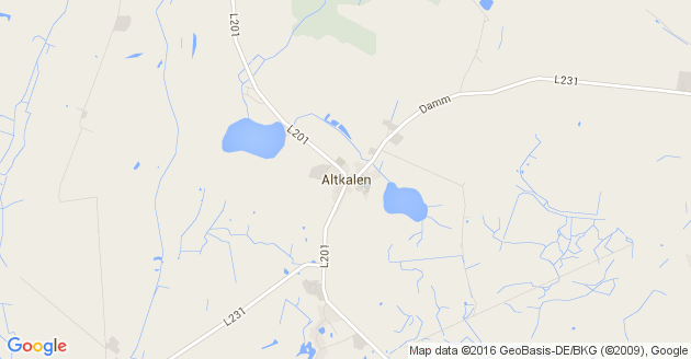 Karte Altkalen