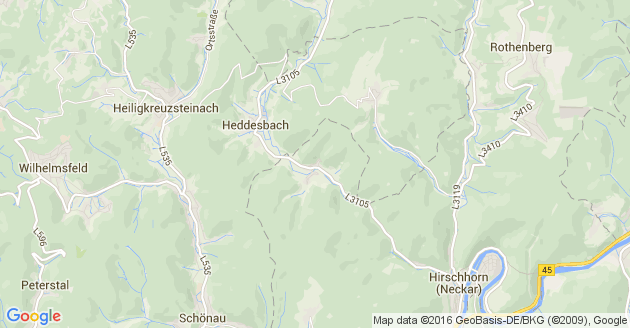 Karte Schönau im Odenwald