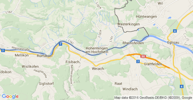 Karte Hohentengen am Hochrhein