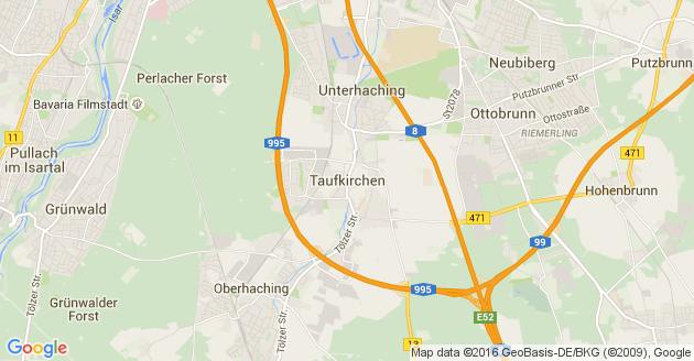 Karte Taufkirchen Kreis Münchn