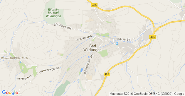 Karte Bad Wildungen