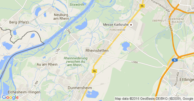Karte Rheinstetten