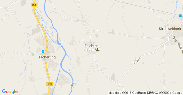 Karte Feichten an der Alz
