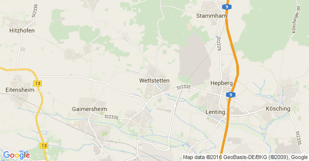 Karte Wettstetten
