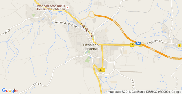Karte Hessisch Lichtenau