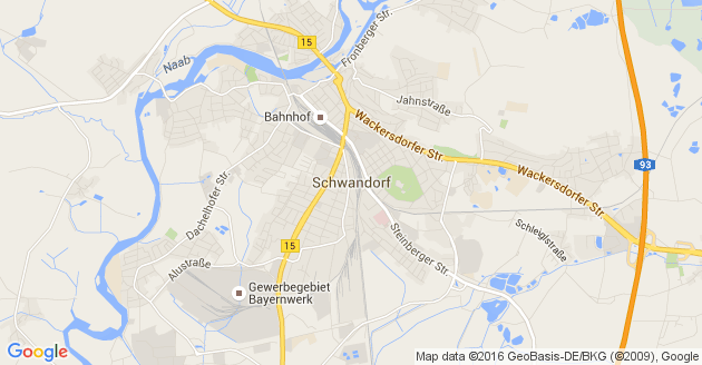Karte Schwandorf