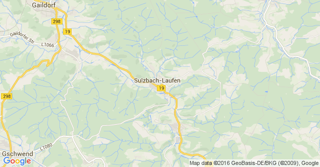 Karte Sulzbach Laufen