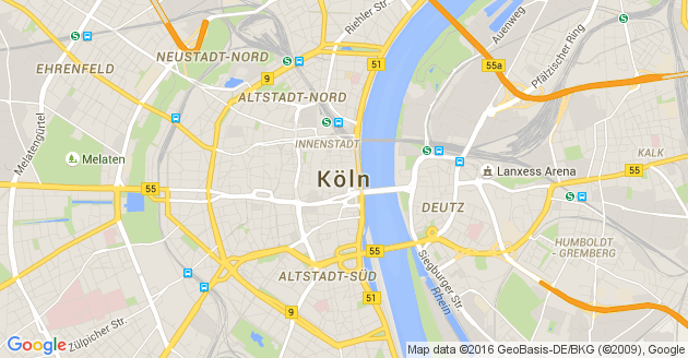 Karte Köln