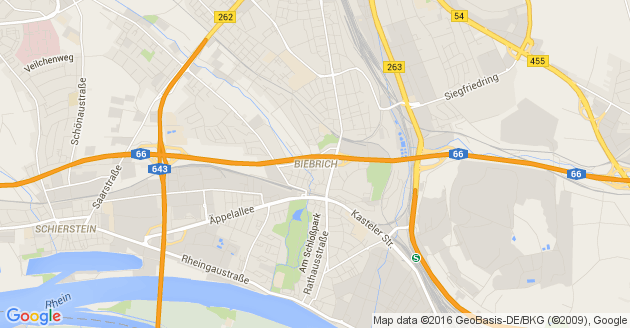 Karte Biebrich