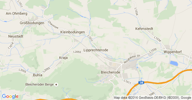 Karte Lipprechterode