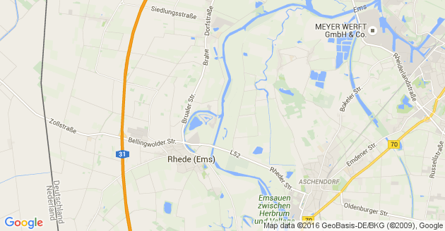 Karte Rhede an der Ems