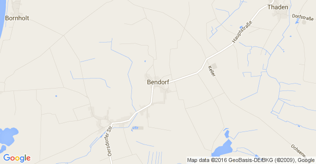 Karte Bendorf in Holstein