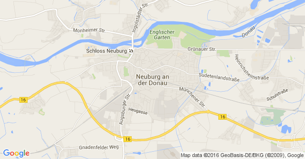 Karte Neuburg an der Donau