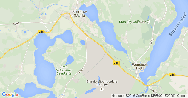 Karte Storkow in der Mark