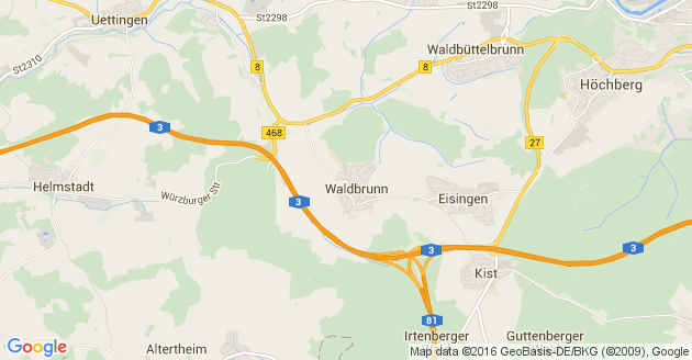 Karte Waldbrunn im Westerwald