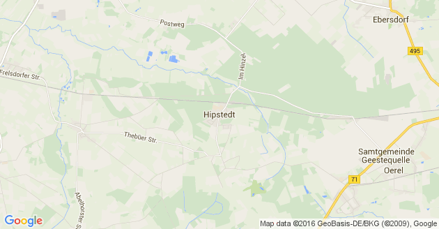 Karte Hipstedt