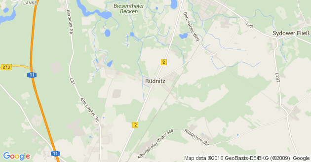 Karte Rüdnitz