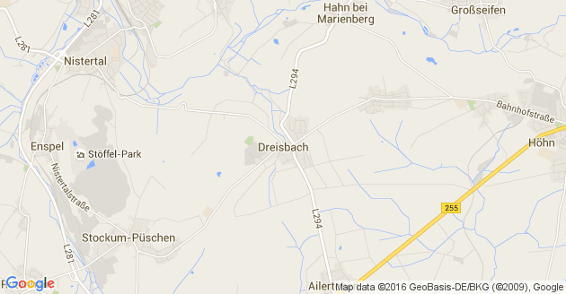 Karte Dreisbach im Westerwald