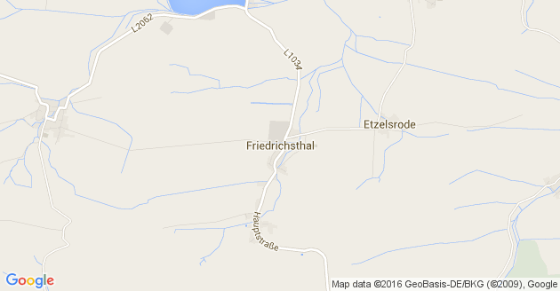 Karte Friedrichsthal bei Nordhausen