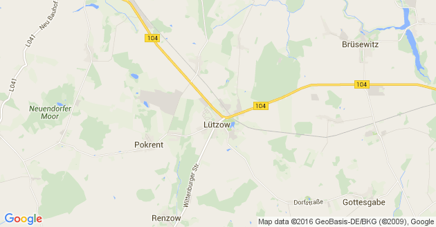 Karte Gottesgabe bei Gadebusch