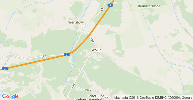 Karte Wollin bei Brandenburg
