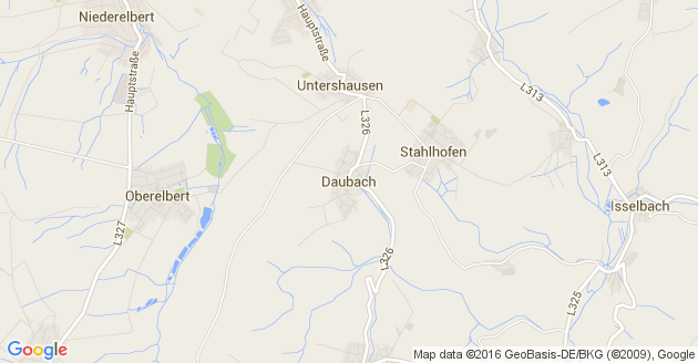 Karte Daubach im Westerwald