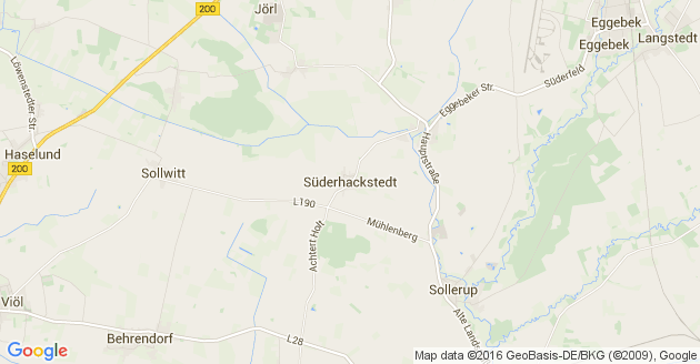 Karte Süderhackstedt