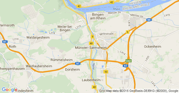 Karte Münster Sarmsheim