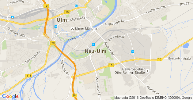 Karte Neu-Ulm