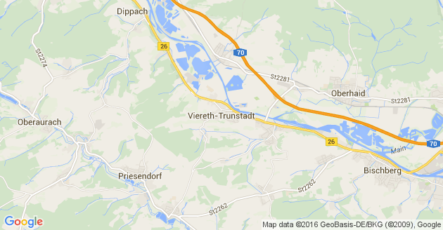 Karte Viereth Trunstadt