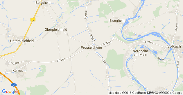 Karte Prosselsheim
