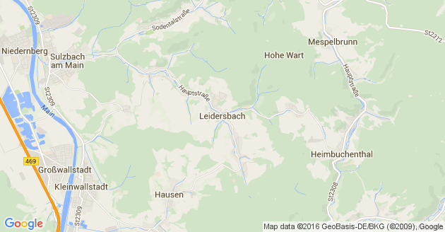 Karte Leidersbach