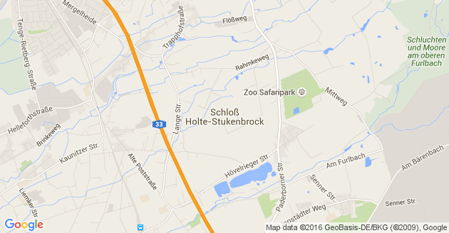 Karte Schloss Holte Stukenbrock